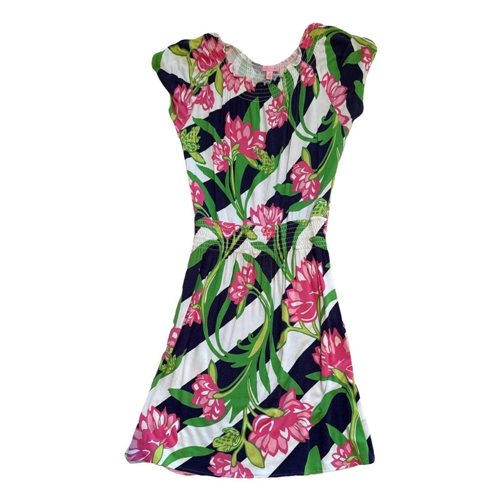 Lilly Pulitzer Floral Pink and Green women’s  Dress